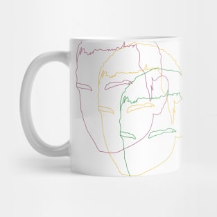 pop art digital line art Mug